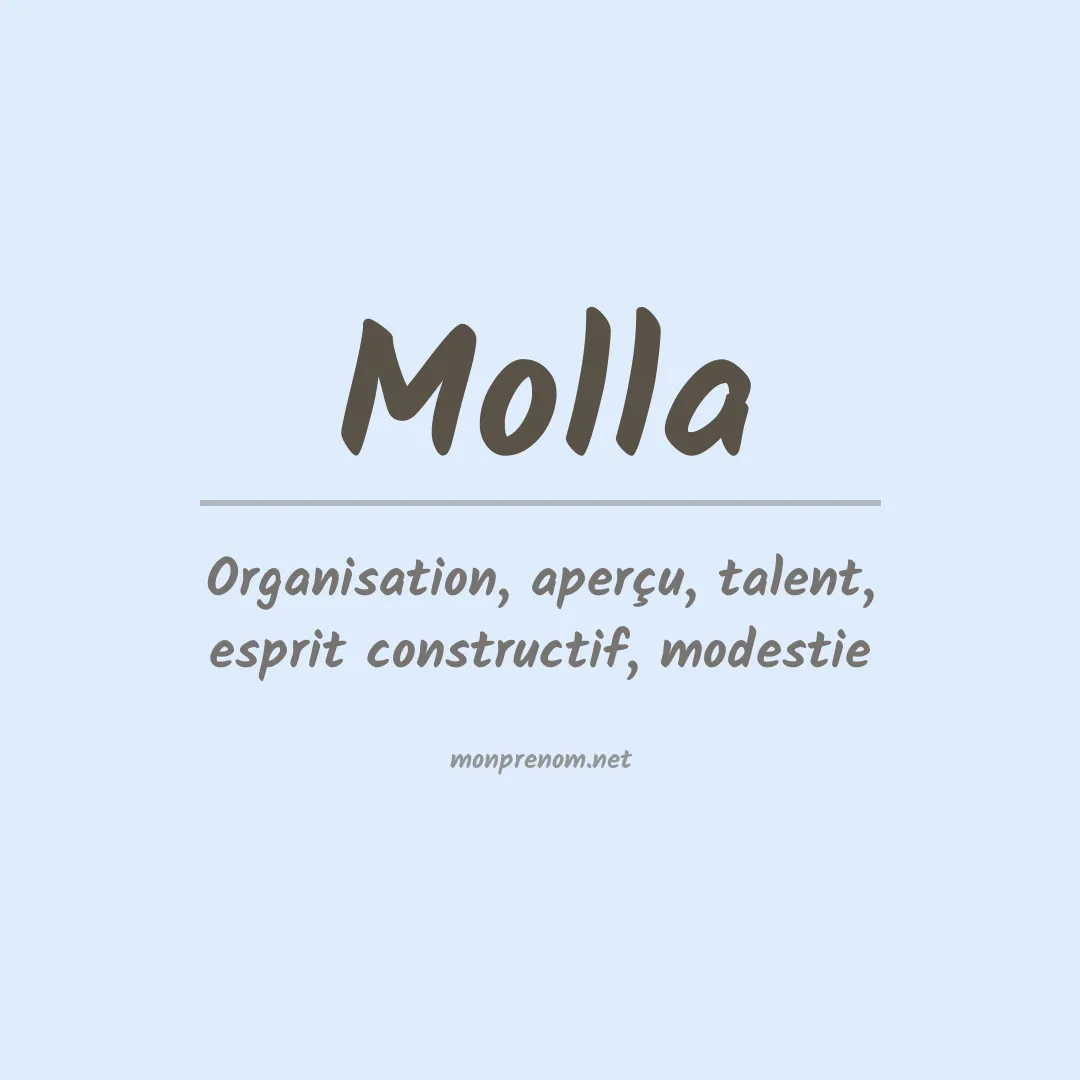 Signification du Prénom Molla
