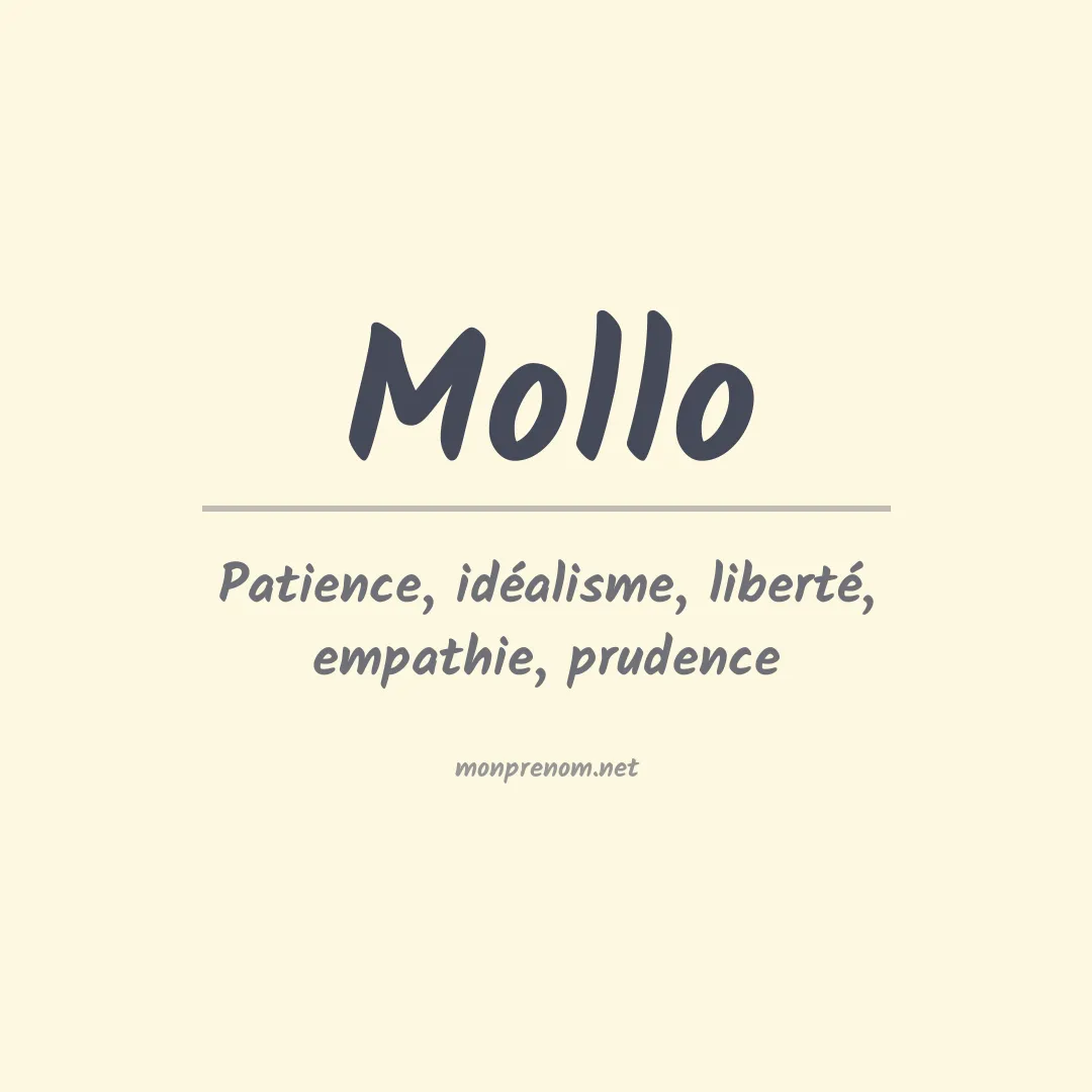 Signification du Prénom Mollo