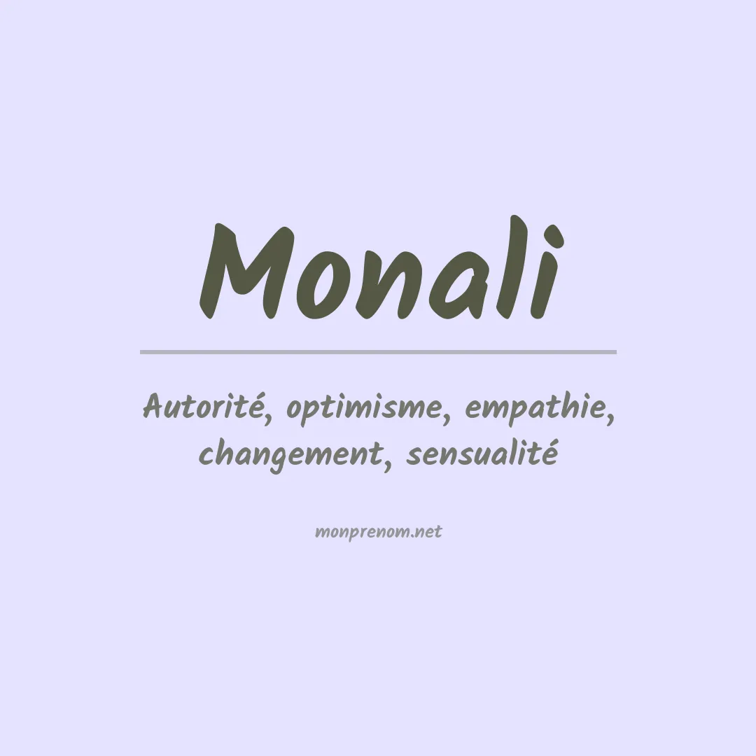 Signification du Prénom Monali Signification du Prénom Monali