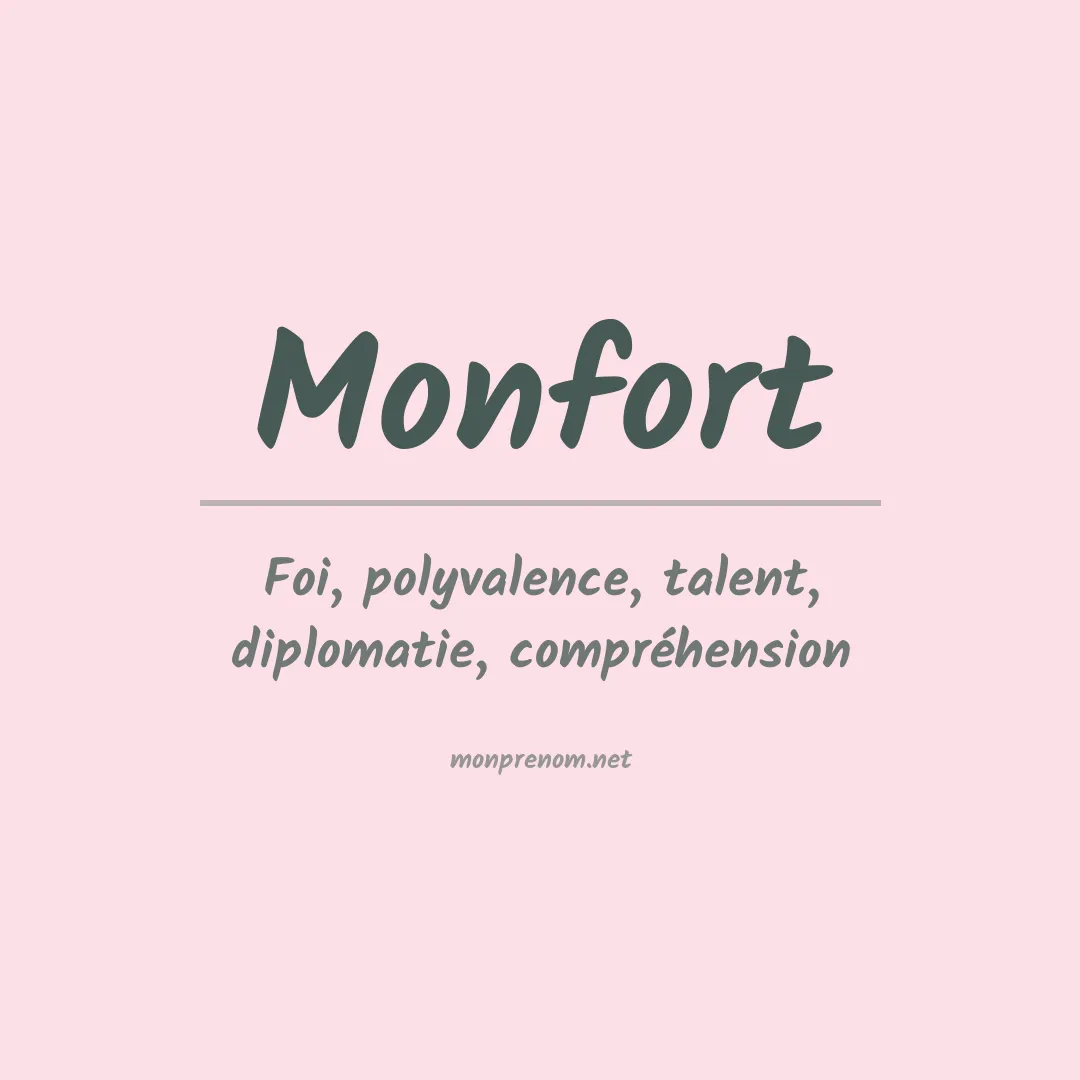 Signification du Prénom Monfort