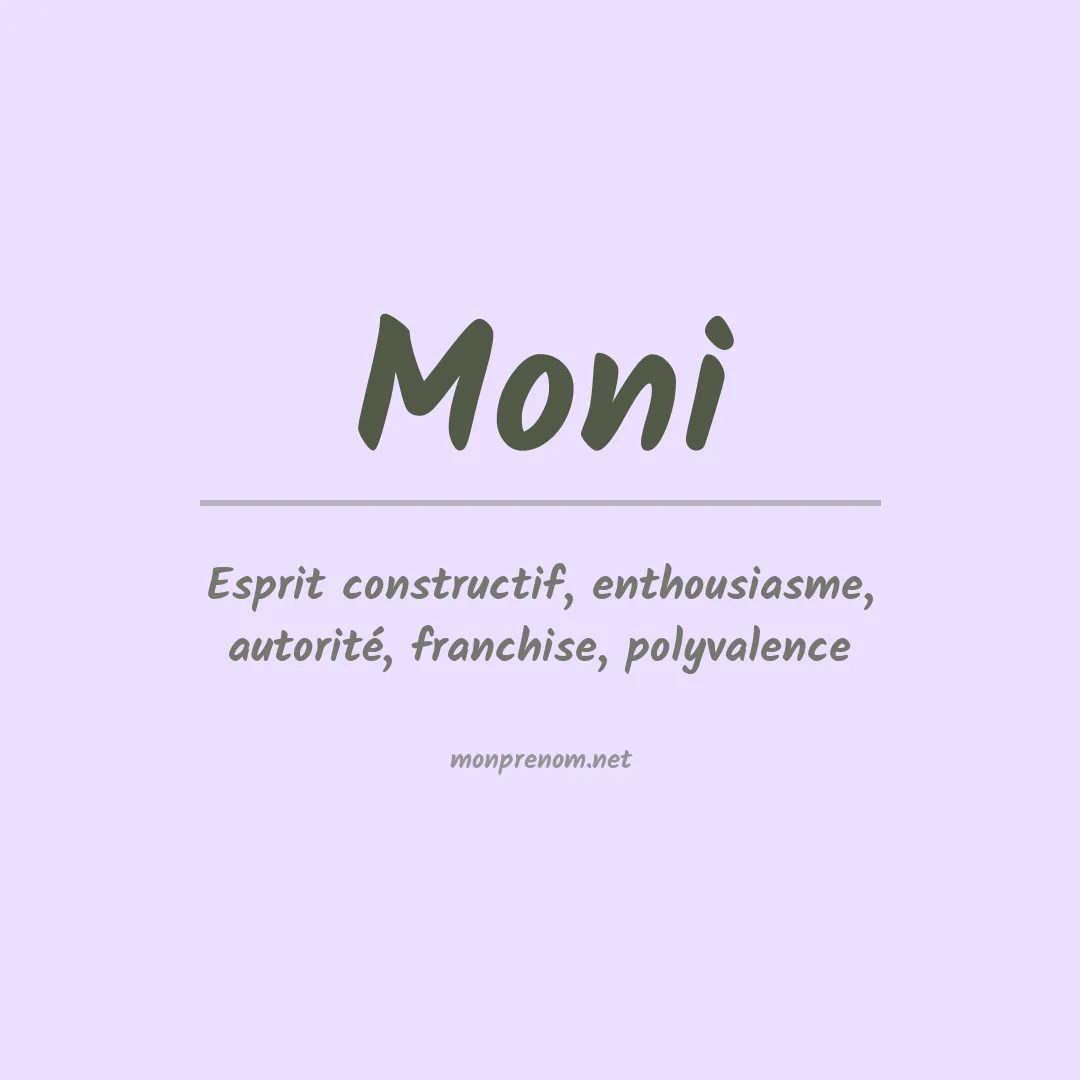 Signification du Prénom Moni