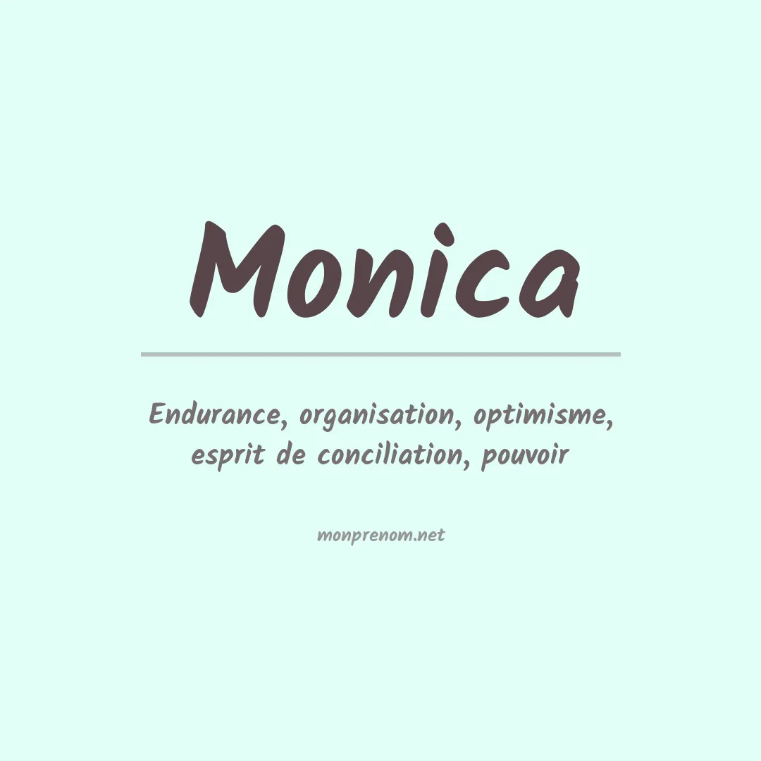 Signification du Prénom Monica