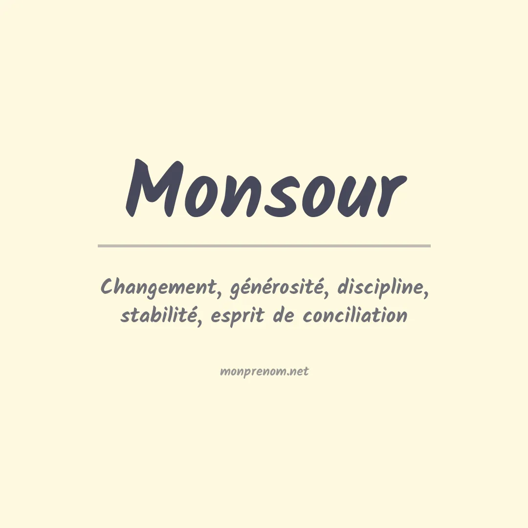 Signification du Prénom Monsour Signification du Prénom Monsour