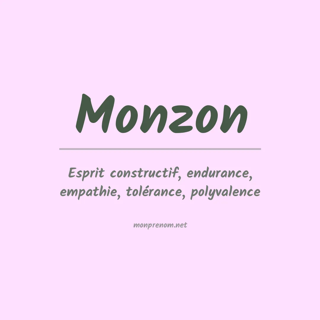 Signification du Prénom Monzon