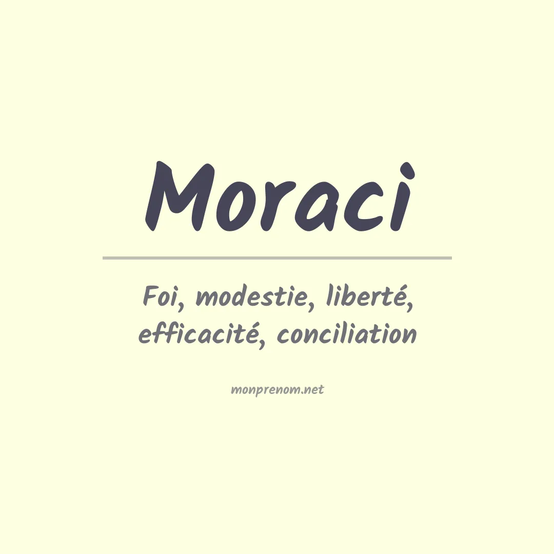 Signification du Prénom Moraci Signification du Prénom Moraci