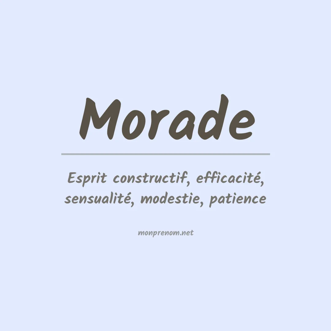 Signification du Prénom Morade Signification du Prénom Morade