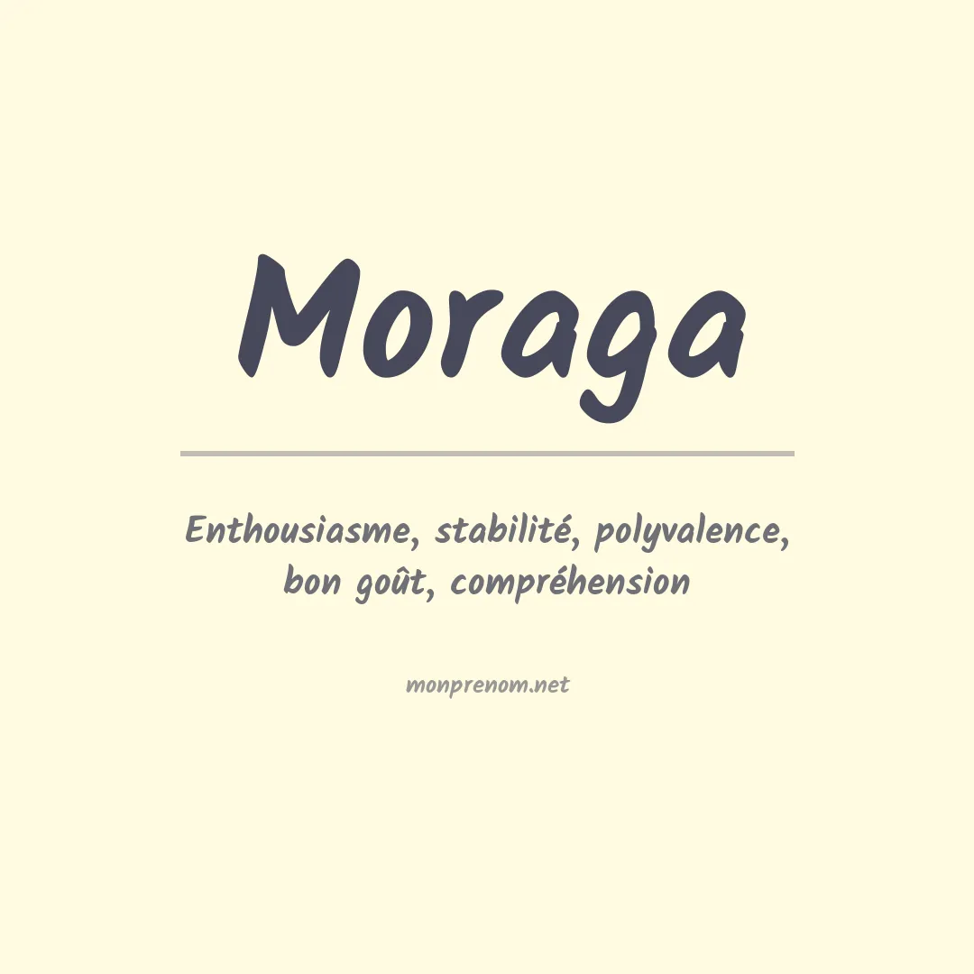 Signification du Prénom Moraga