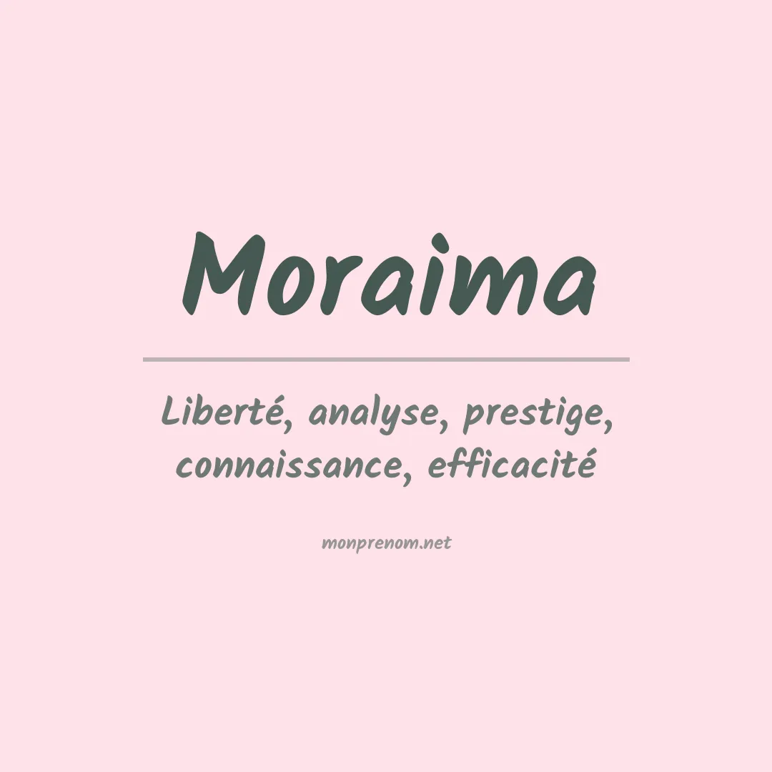 Signification du Prénom Moraima Signification du Prénom Moraima