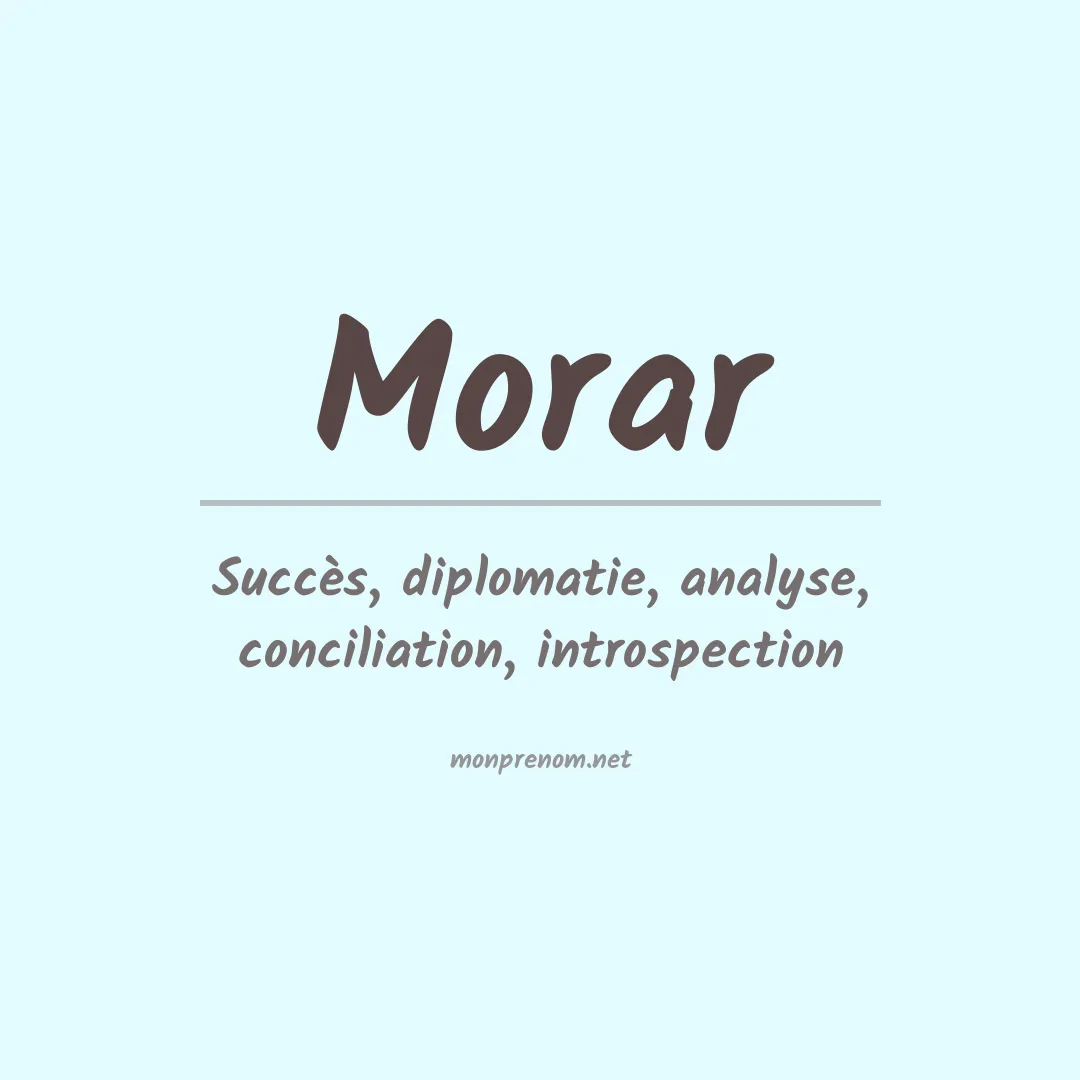 Signification du Prénom Morar