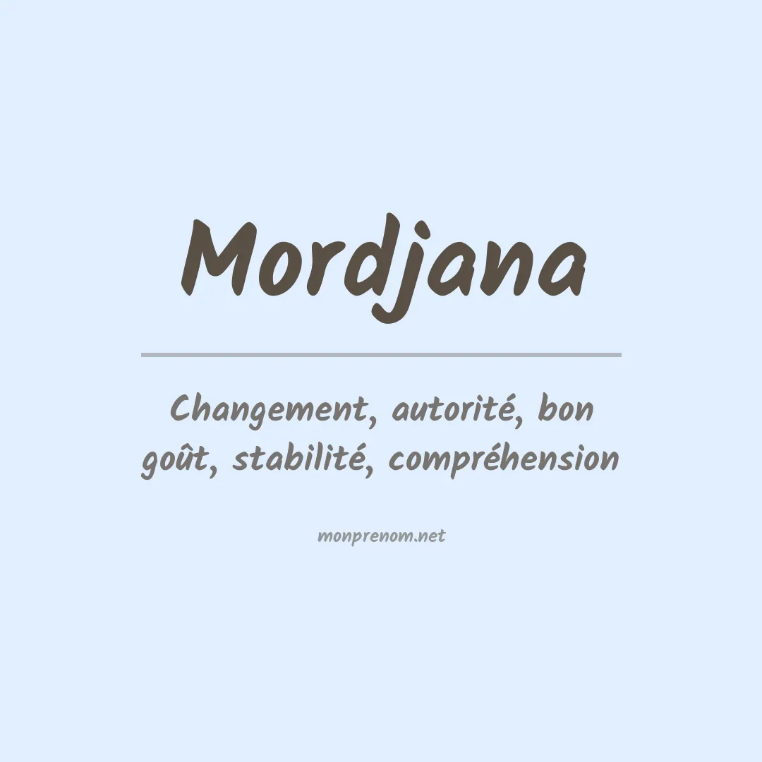 Signification du Prénom Mordjana Signification du Prénom Mordjana