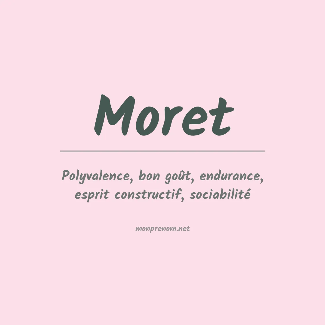 Signification du Prénom Moret