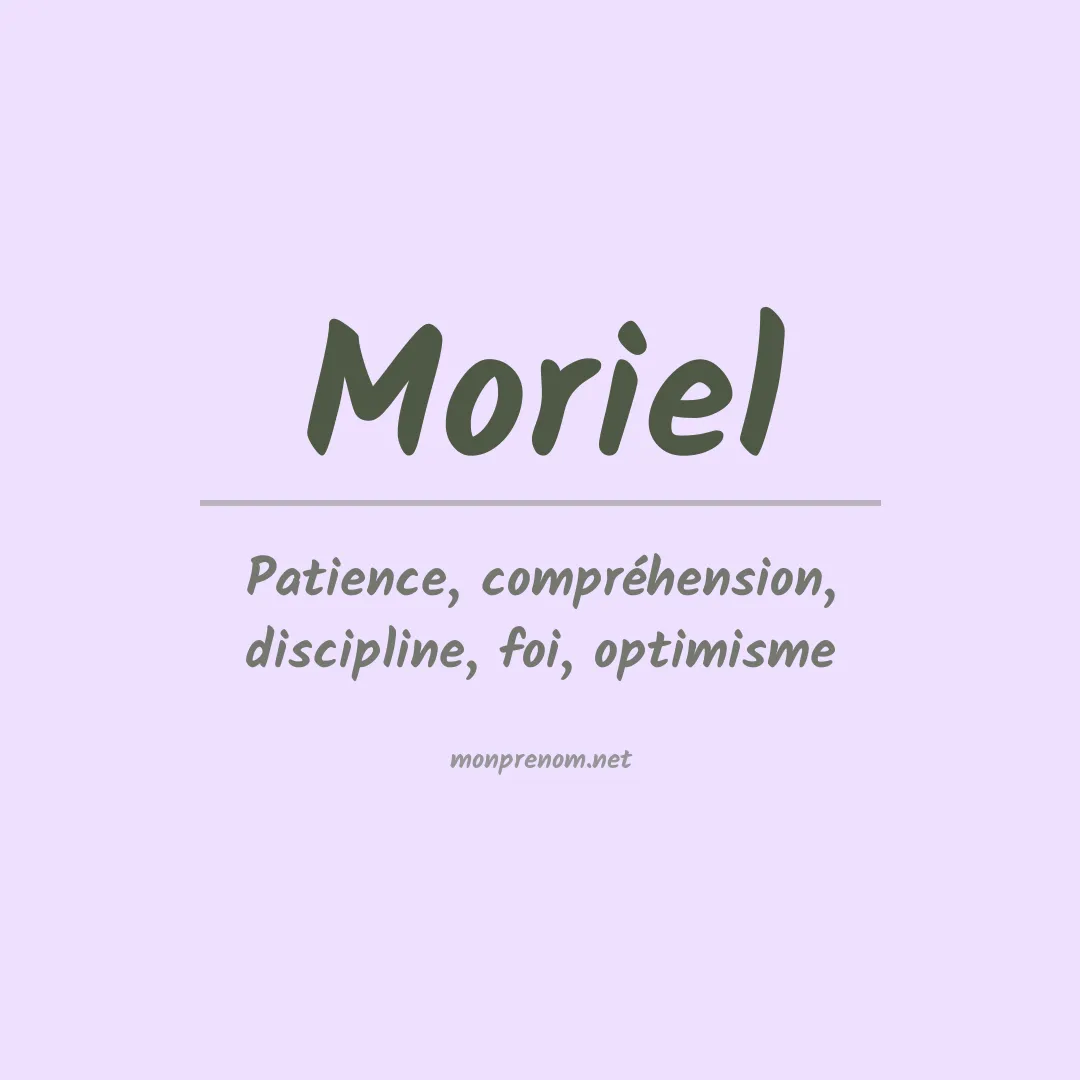 Signification du Prénom Moriel