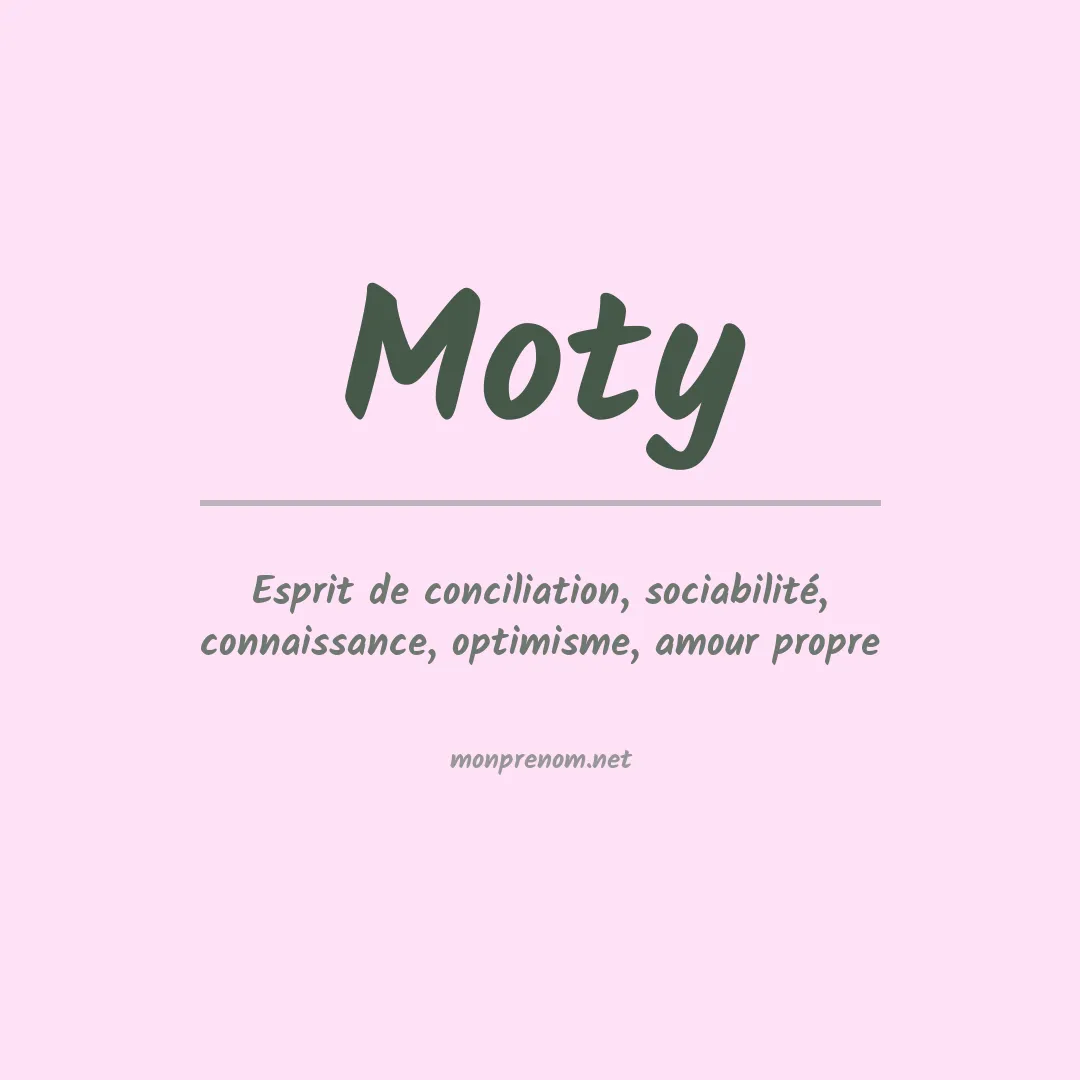 Signification du Prénom Moty Signification du Prénom Moty