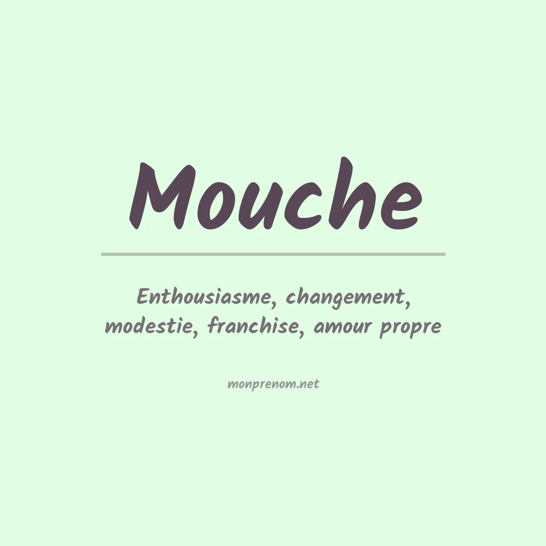 Signification du Prénom Mouche Signification du Prénom Mouche
