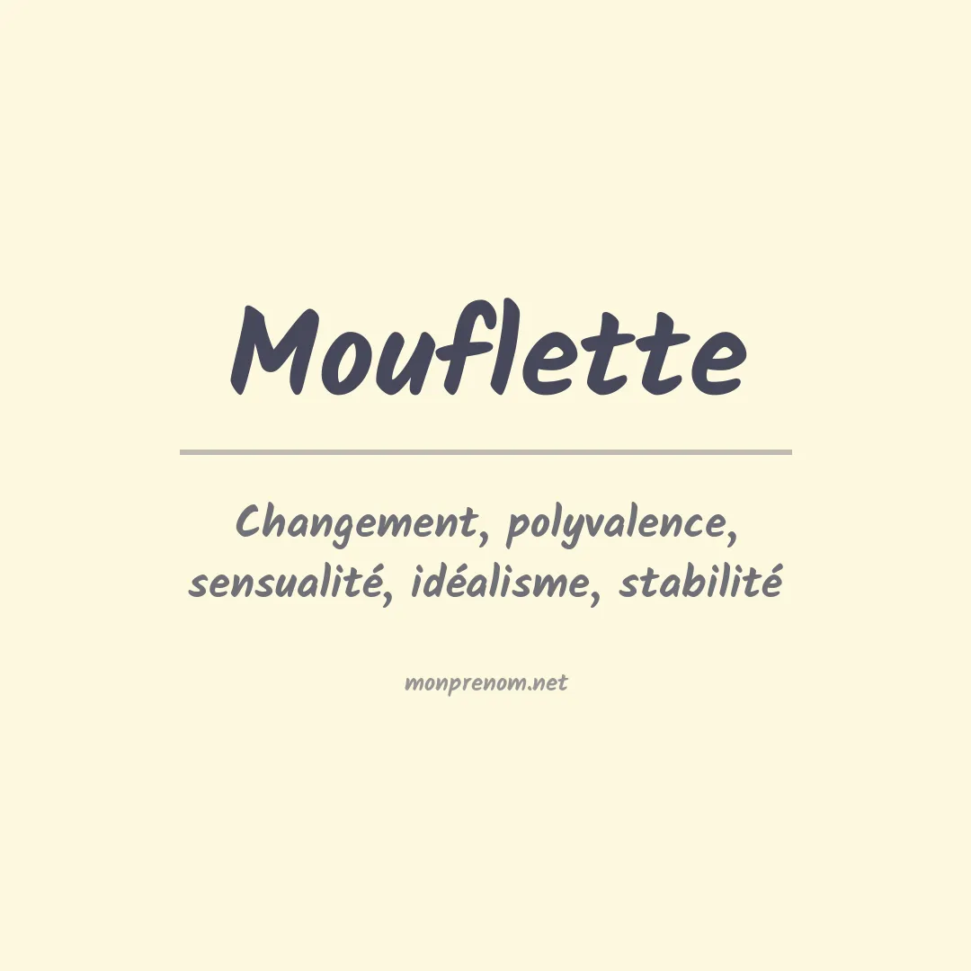 Signification du Prénom Mouflette Signification du Prénom Mouflette