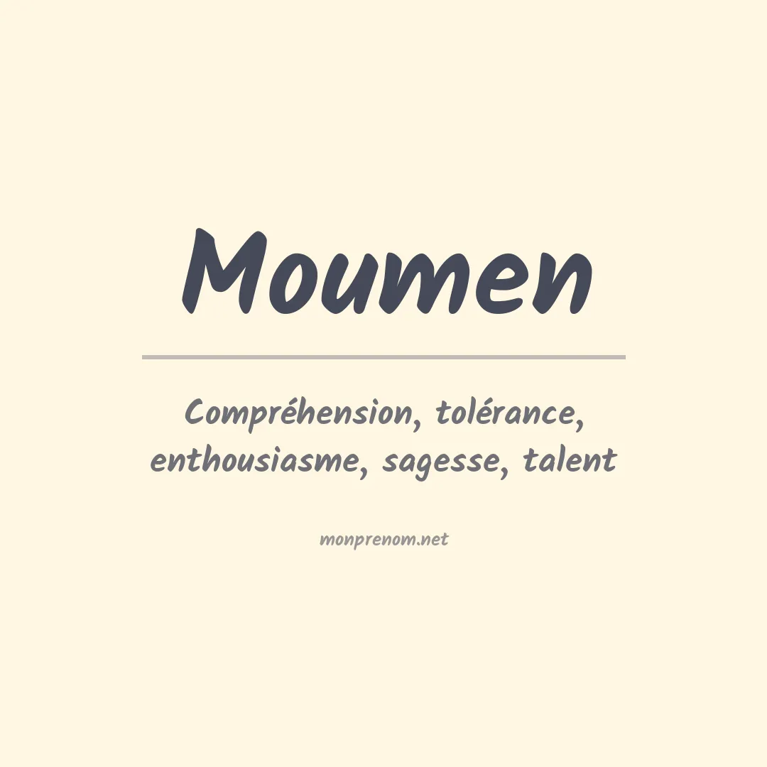 Signification du Prénom Moumen Signification du Prénom Moumen