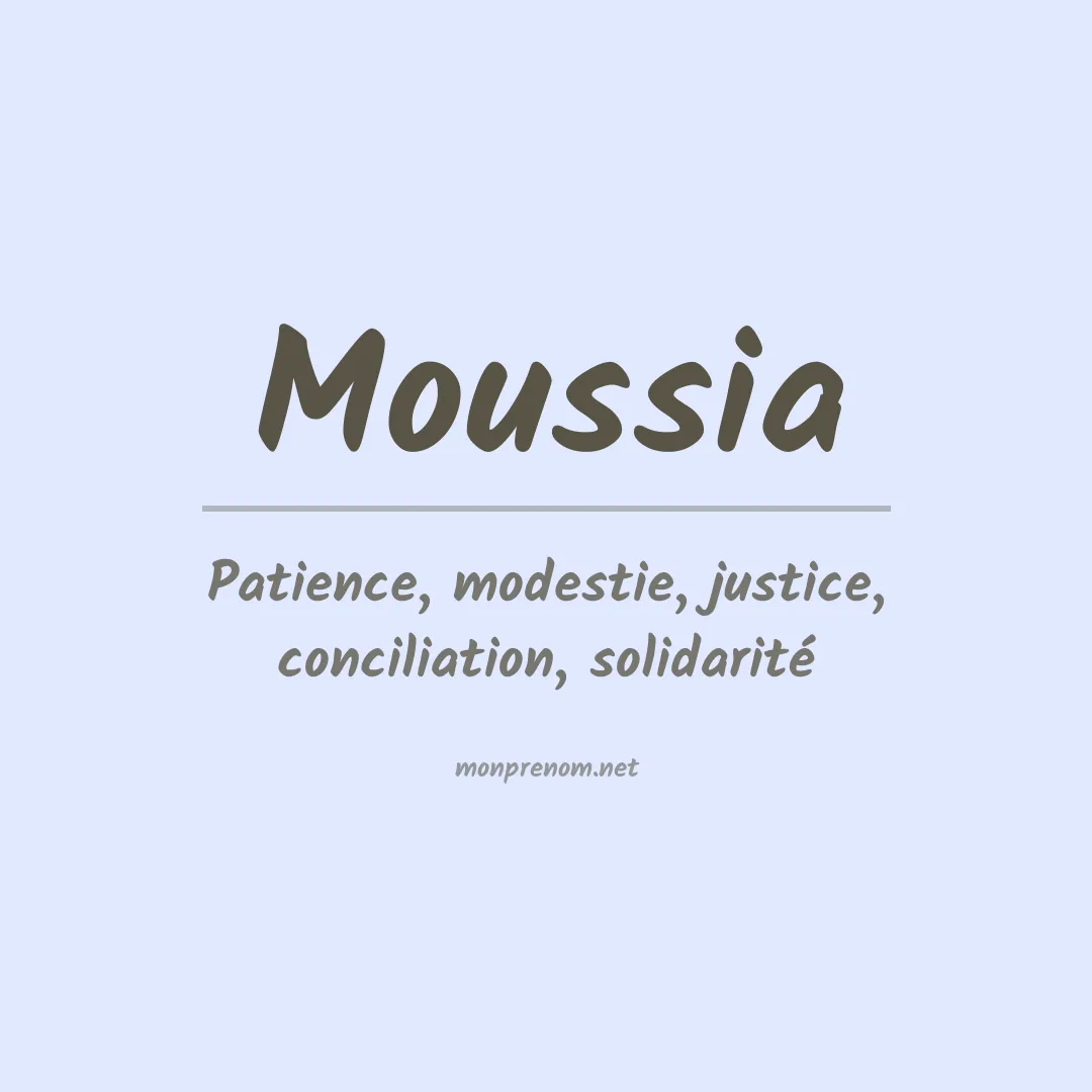 Signification du Prénom Moussia Signification du Prénom Moussia