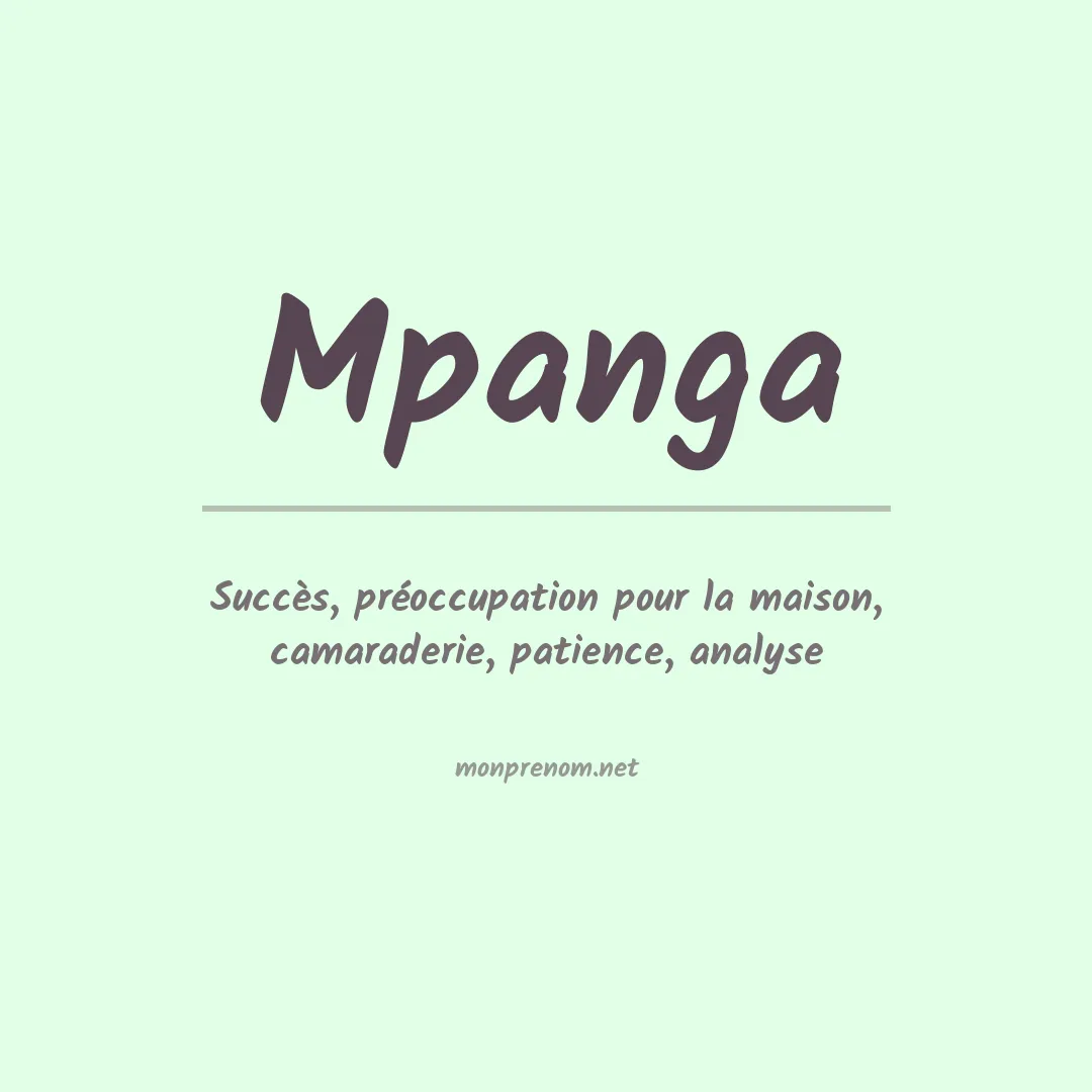 Signification du Prénom Mpanga Signification du Prénom Mpanga