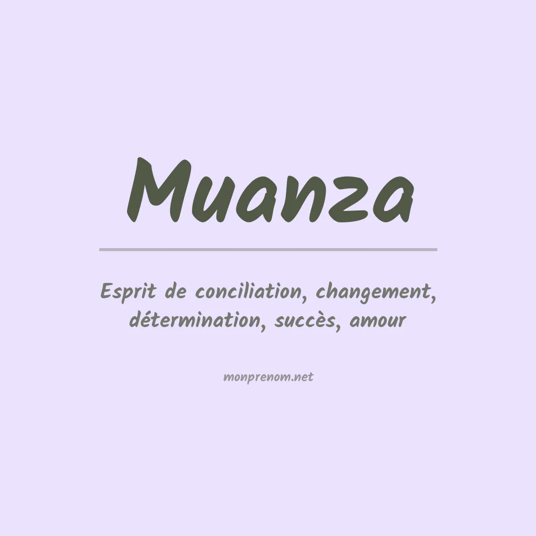 Signification du Prénom Muanza Signification du Prénom Muanza