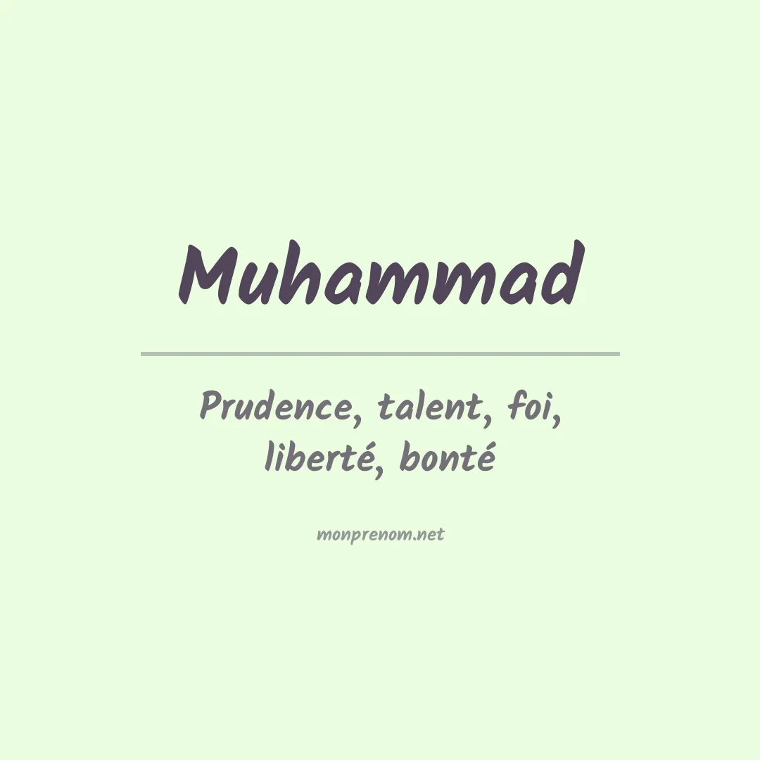 Signification du Prénom Muhammad