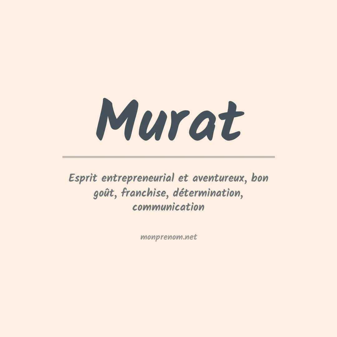 Signification du Prénom Murat