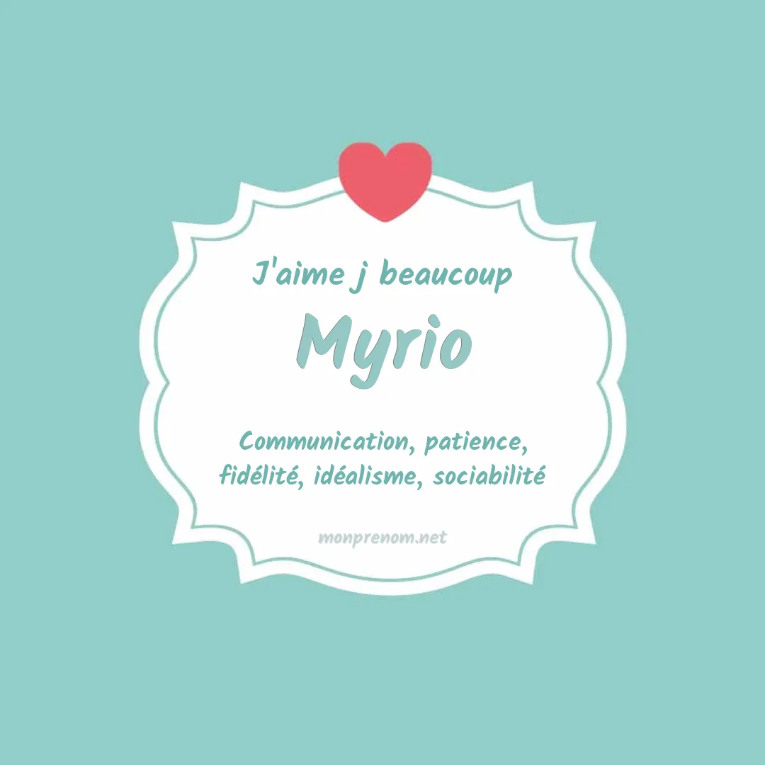 j'aime beaucoup Myrio