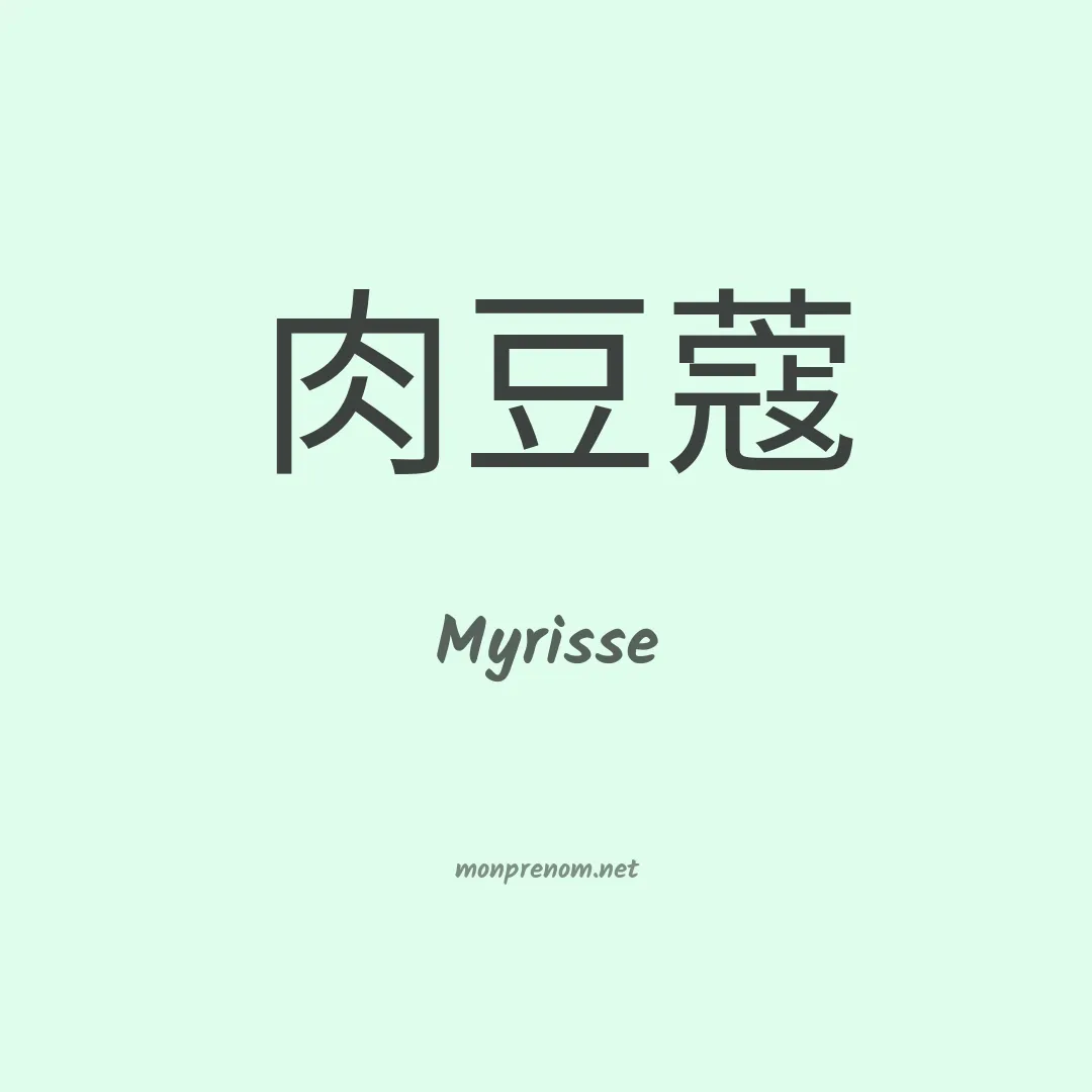 Myrisse en chino