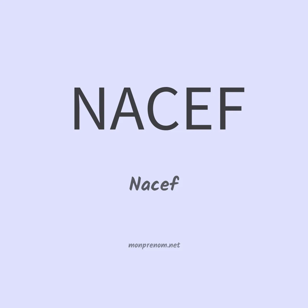 Nacef en chino