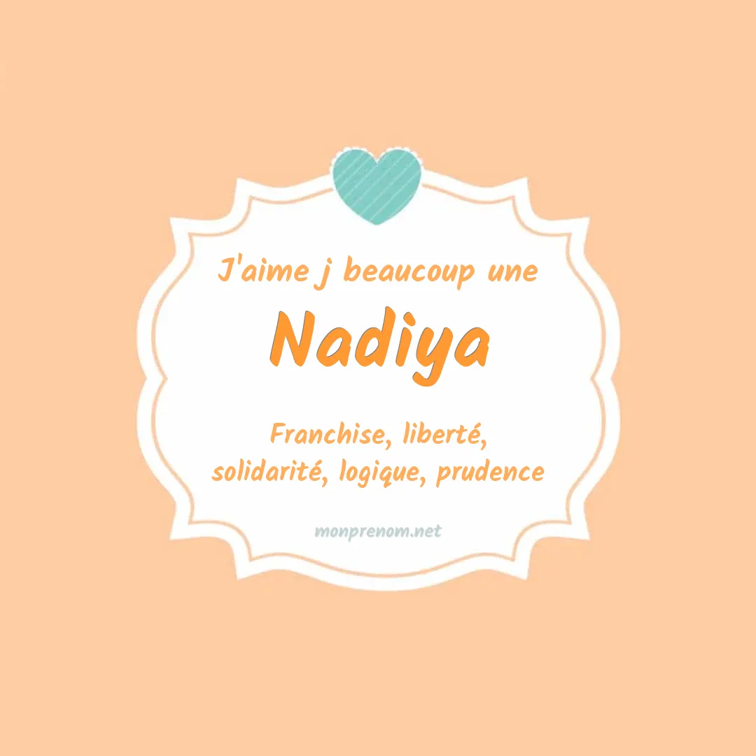 j'aime beaucoup Nadiya
