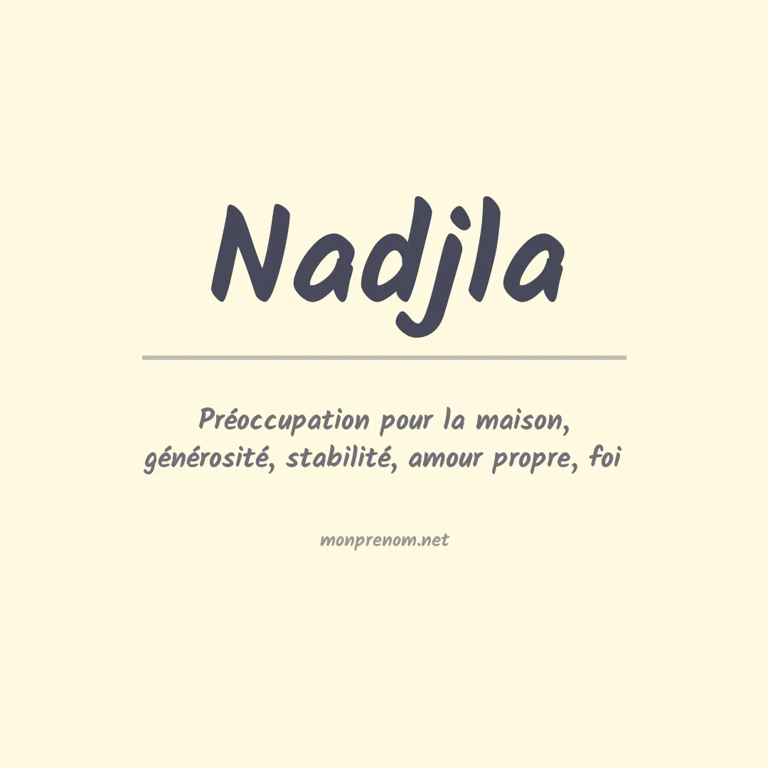 Signification du Prénom Nadjla Signification du Prénom Nadjla
