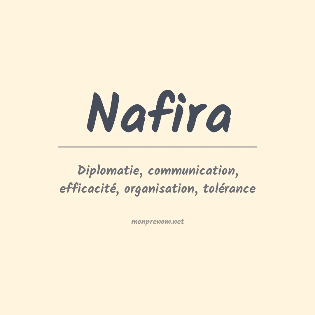 Signification du Prénom Nafira Signification du Prénom Nafira