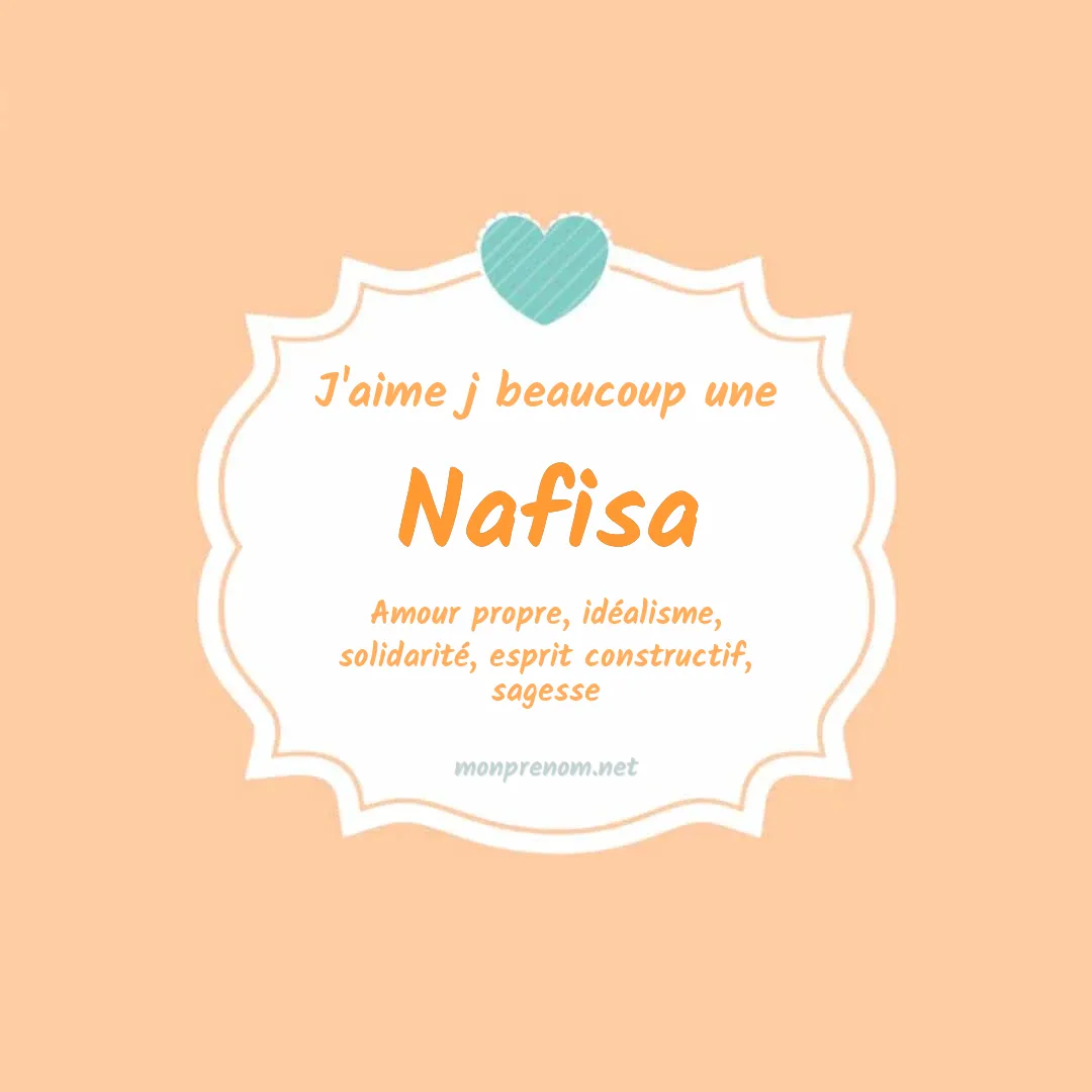 j'aime beaucoup Nafisa