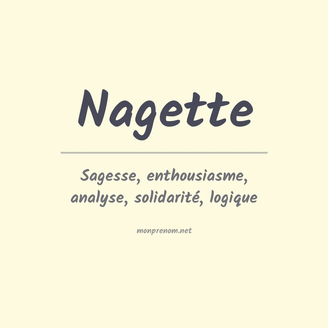 Signification du Prénom Nagette Signification du Prénom Nagette