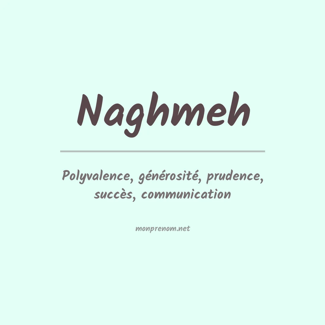 Signification du Prénom Naghmeh Signification du Prénom Naghmeh