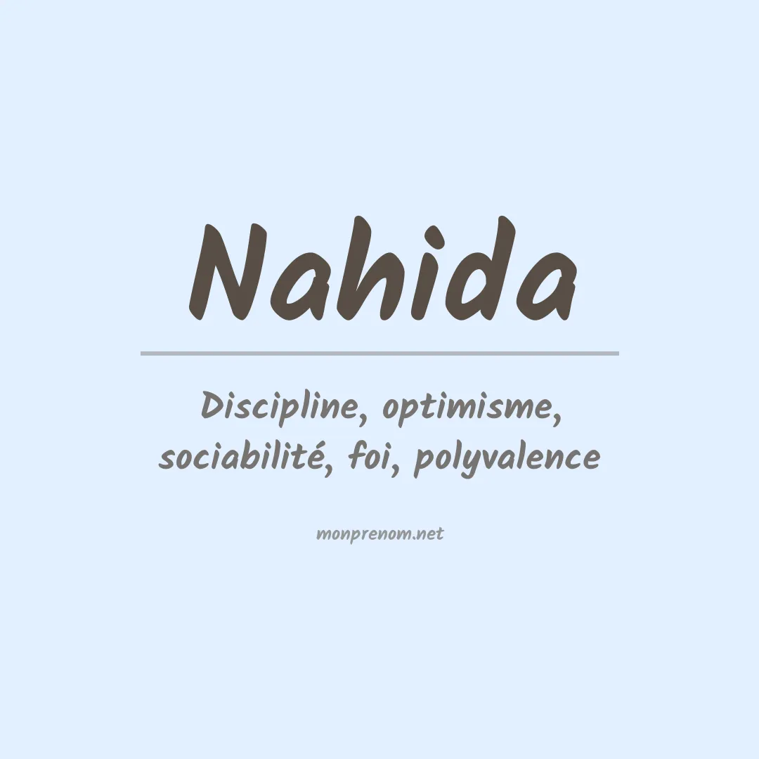 Signification du Prénom Nahida