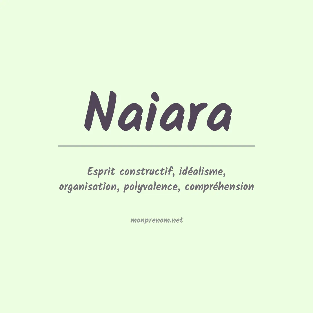 Signification du Prénom Naiara