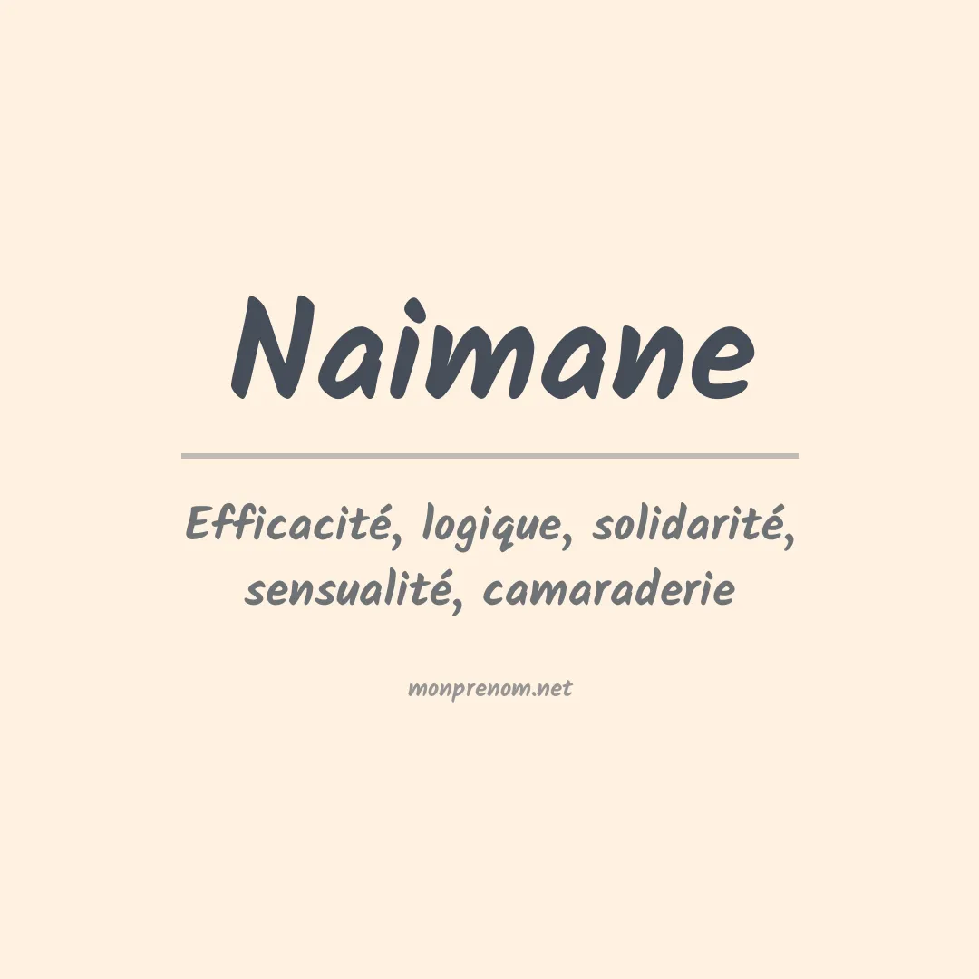 Signification du Prénom Naimane Signification du Prénom Naimane
