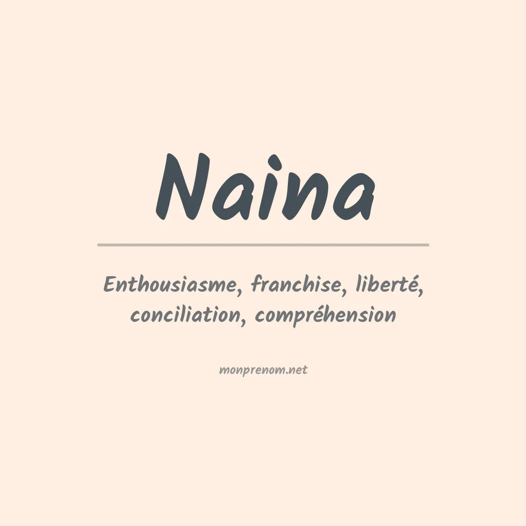 Signification du Prénom Naina Signification du Prénom Naina