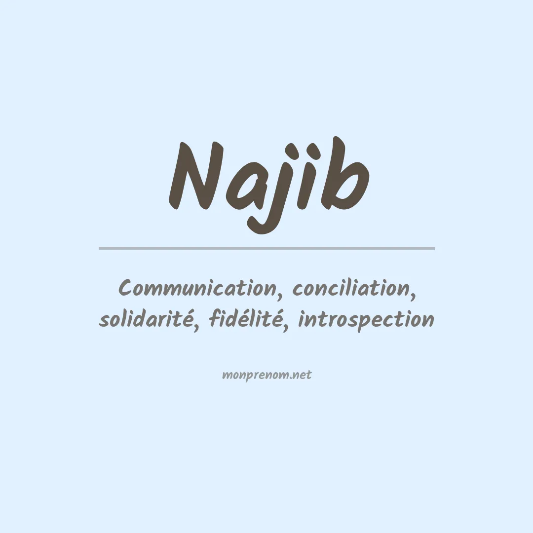 Signification du Prénom Najib