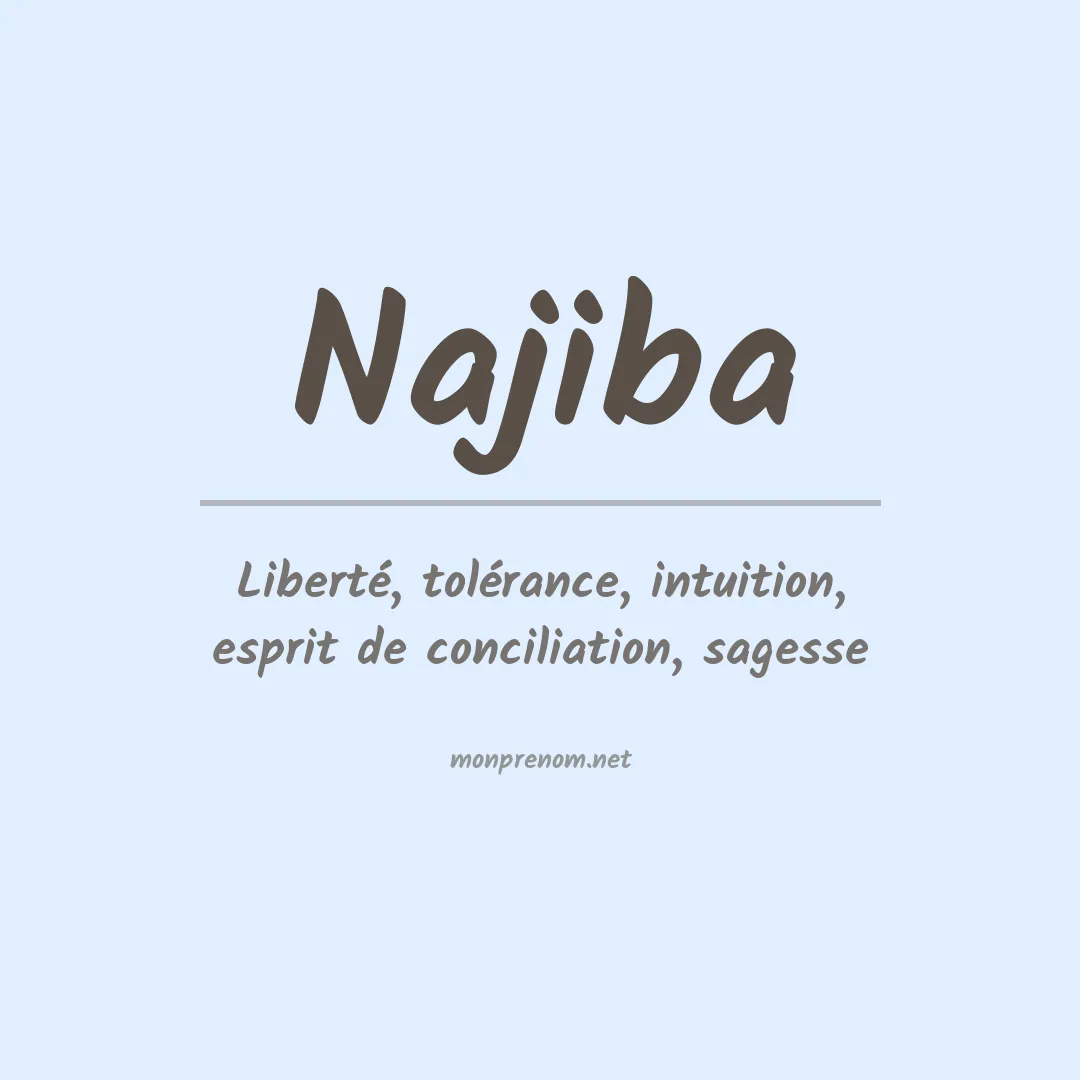 Signification du Prénom Najiba Signification du Prénom Najiba