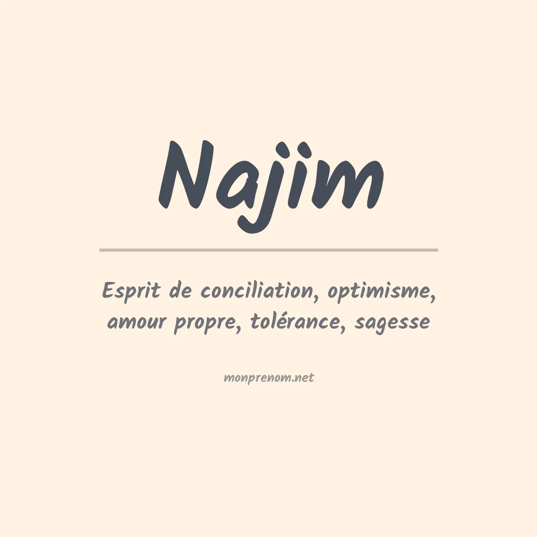 Signification du Prénom Najim Signification du Prénom Najim