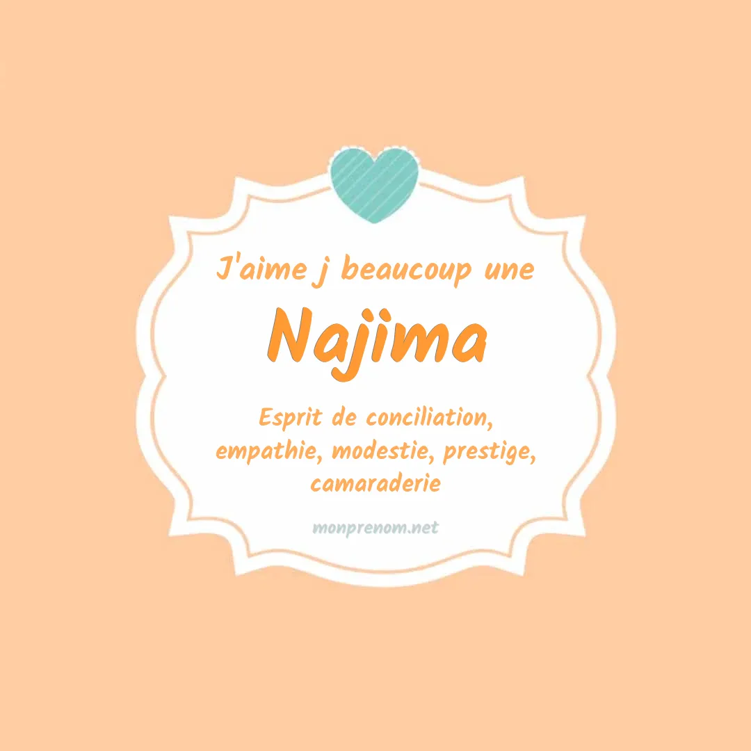 j'aime beaucoup Najima