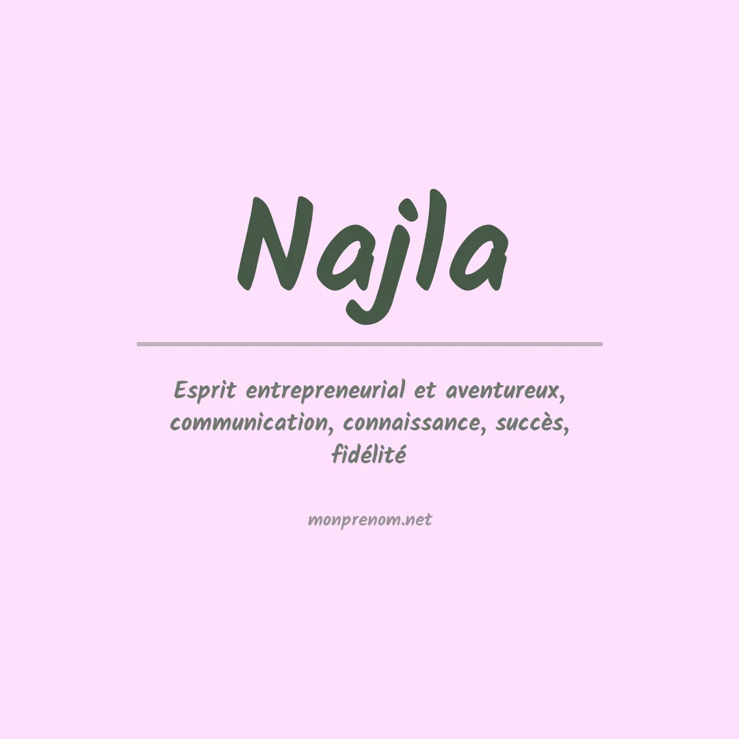 Signification du Prénom Najla