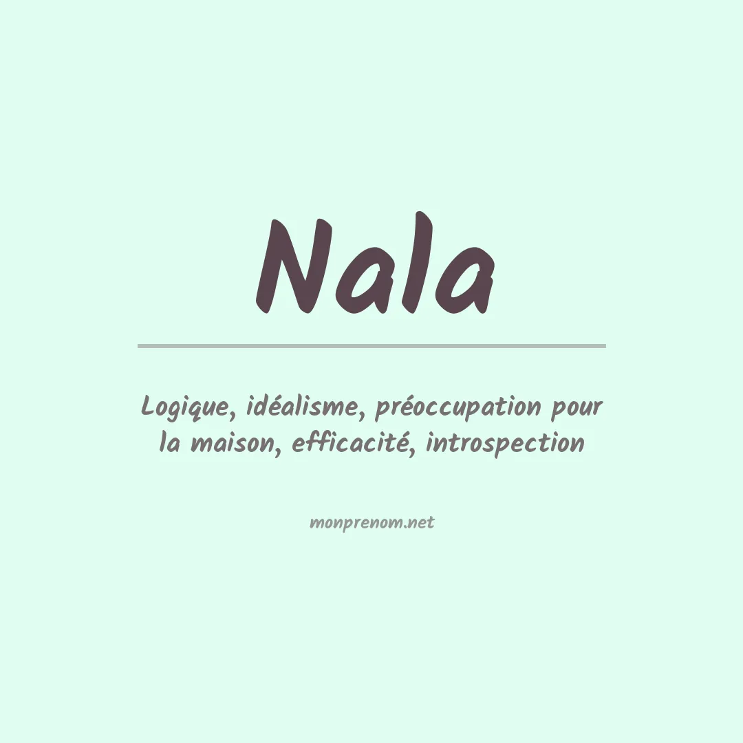 Signification du Prénom Nala