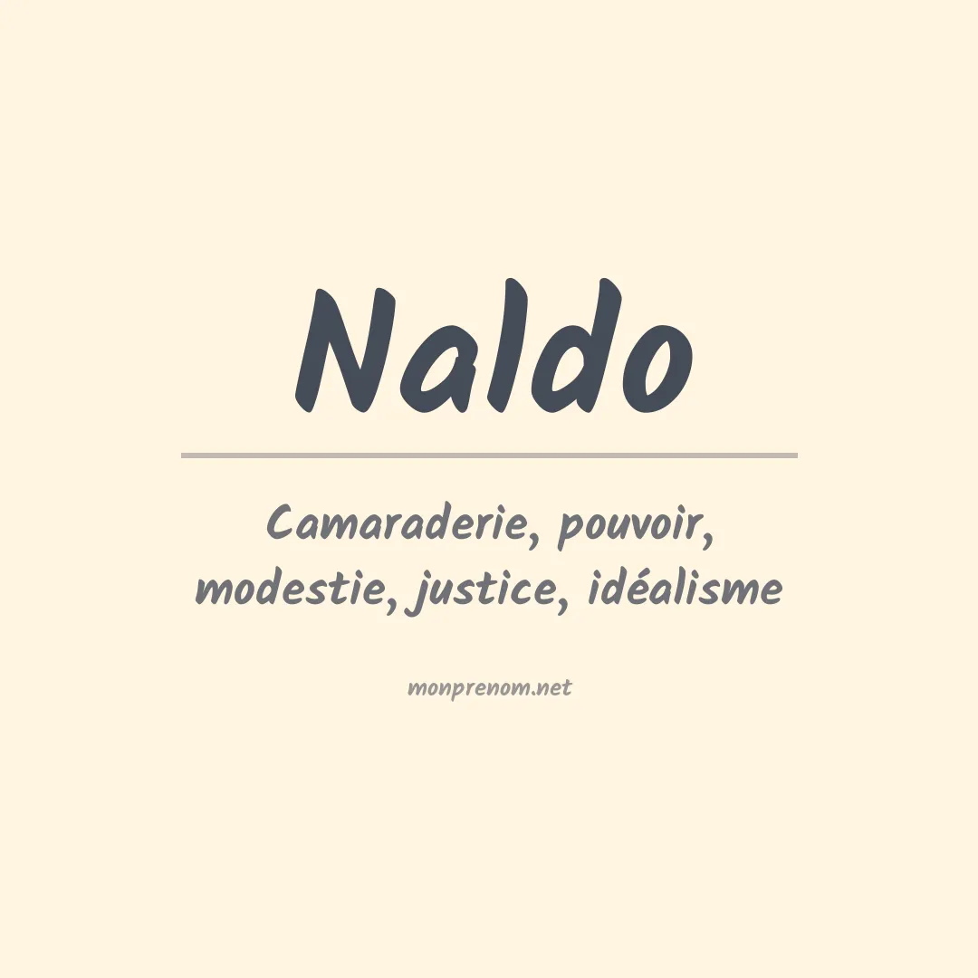 Signification du Prénom Naldo