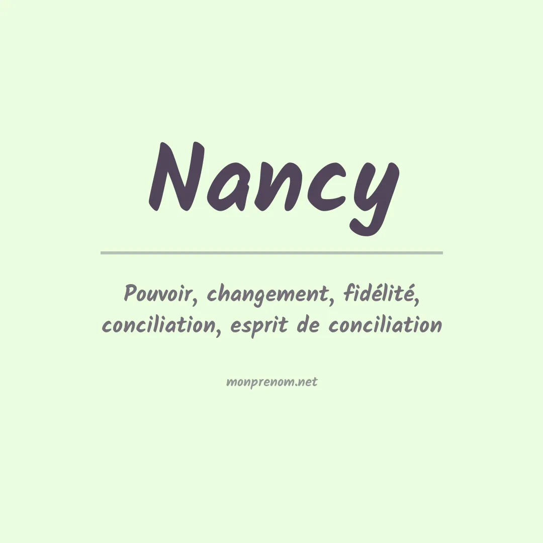 Signification du Prénom Nancy