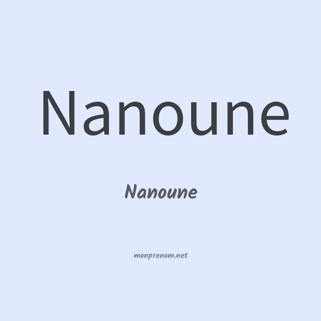 Nanoune en chino