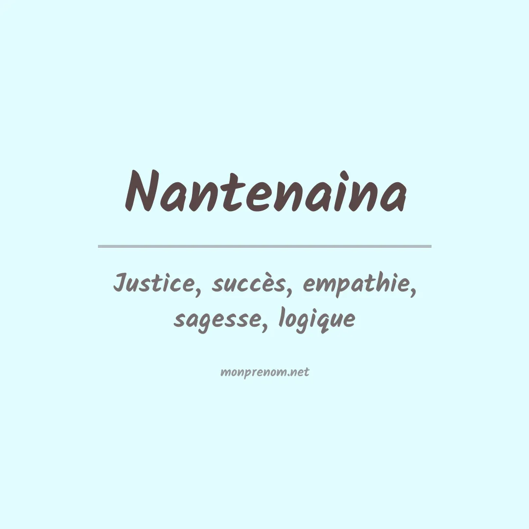 Signification du Prénom Nantenaina Signification du Prénom Nantenaina