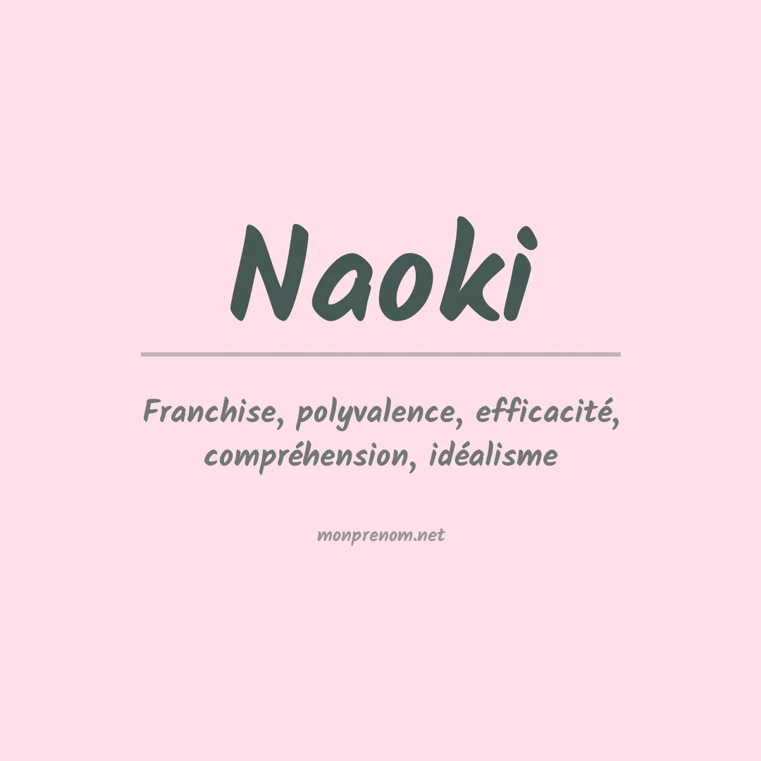 Signification du Prénom Naoki