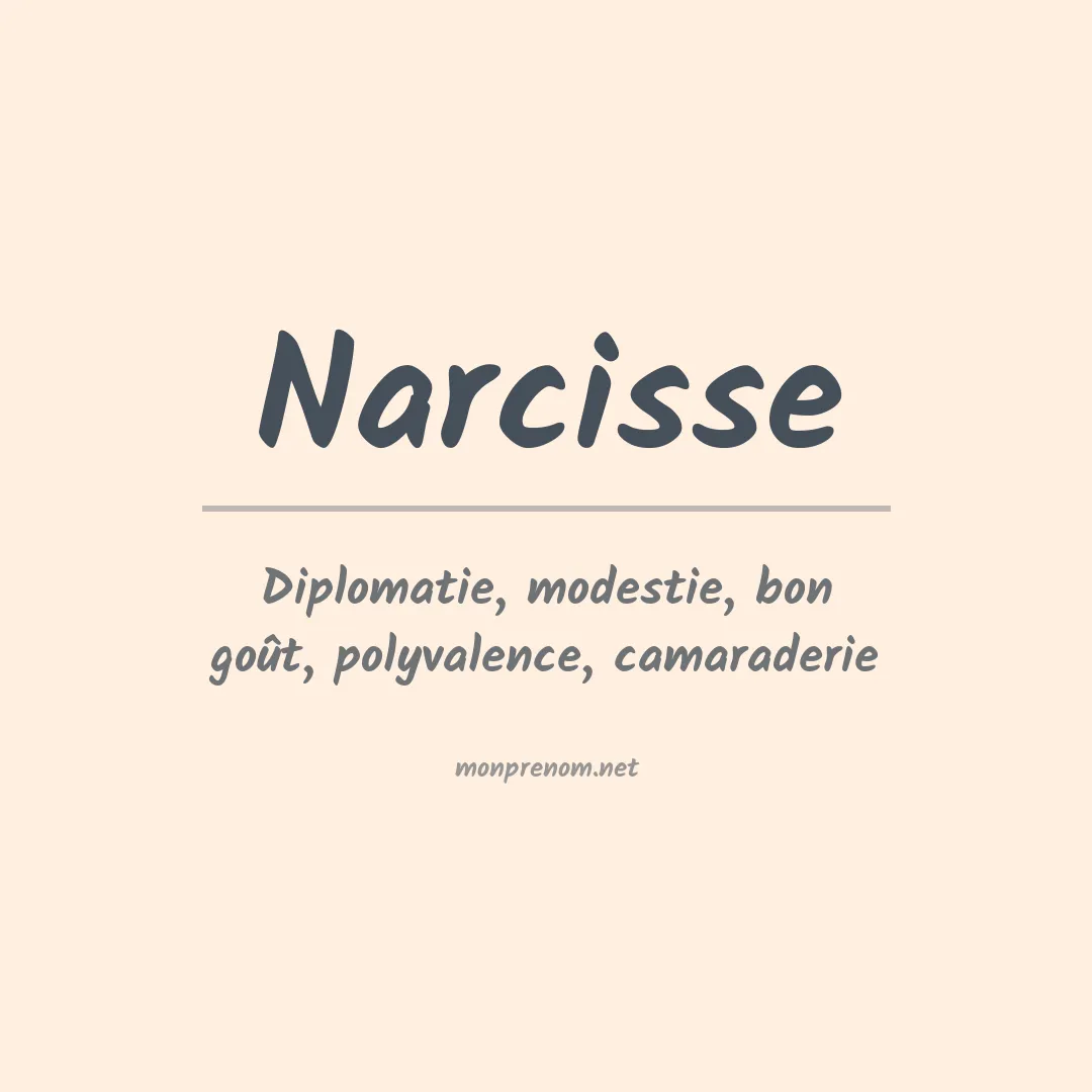 Signification du Prénom Narcisse